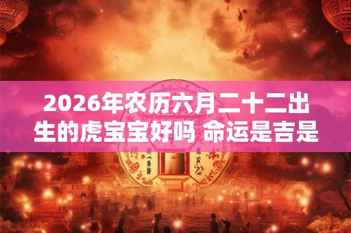 2026年农历六月二十二出生的虎宝宝好吗 命运是吉是凶