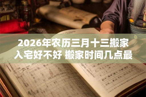 2026年农历三月十三搬家入宅好不好 搬家时间几点最佳 2026年农历三月十三搬家入宅好不好 搬家时间几点最佳