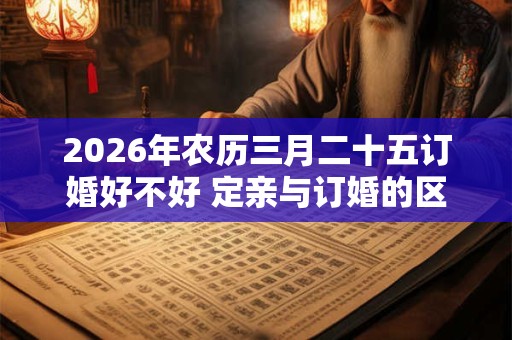 2026年农历三月二十五订婚好不好 定亲与订婚的区别 2026年农历三月二十五订婚好不好 定亲与订婚的区别