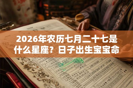 2026年农历七月二十七是什么星座?日子出生宝宝命运? 2026年农历七月二十七是什么星座?日子出生宝宝命运?