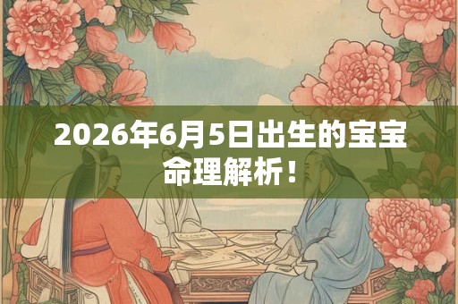 2026年6月5日出生的宝宝命理解析！
