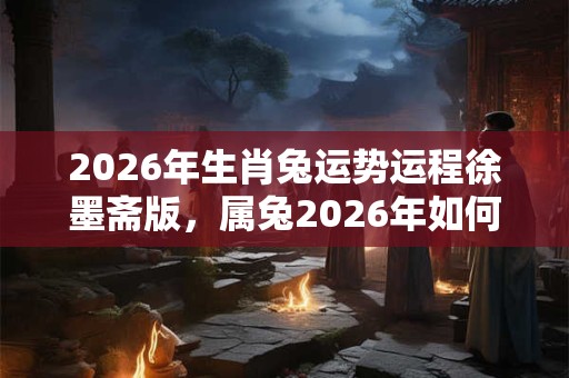 2026年生肖兔运势运程徐墨斋版，属兔2026年如何转运？