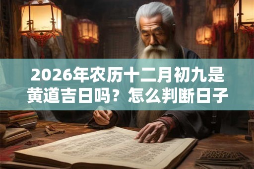 2026年农历十二月初九是黄道吉日吗？怎么判断日子好坏？