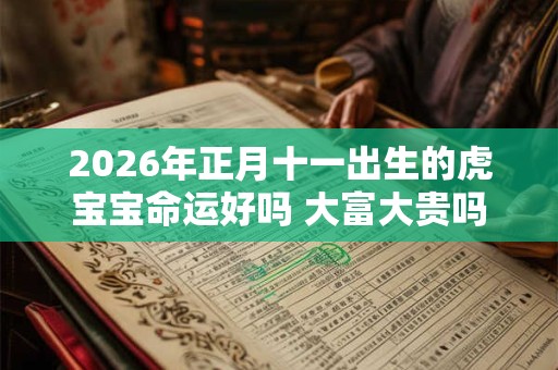 2026年正月十一出生的虎宝宝命运好吗 大富大贵吗