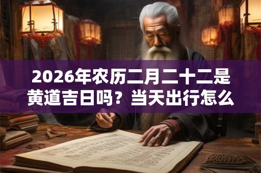 2026年农历二月二十二是黄道吉日吗?当天出行怎么样? 2026年农历二月二十二是黄道吉日吗?当天出行怎么样?