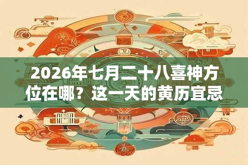 2026年七月二十八喜神方位在哪？这一天的黄历宜忌如何
