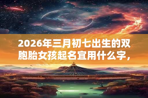 2026年三月初七出生的双胞胎女孩起名宜用什么字，五行属什么