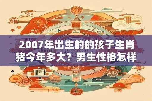 2007年出生的的孩子生肖猪今年多大?男生性格怎样? 2007年出生的的孩子生肖猪今年多大?男生性格怎样?
