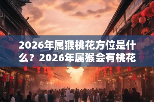 2026年属猴桃花方位是什么?2026年属猴会有桃花运吗? 2026年属猴桃花方位是什么?2026年属猴会有桃花运吗?