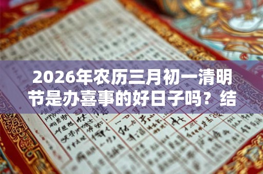 2026年农历三月初一清明节是办喜事的好日子吗？结婚如何择吉？