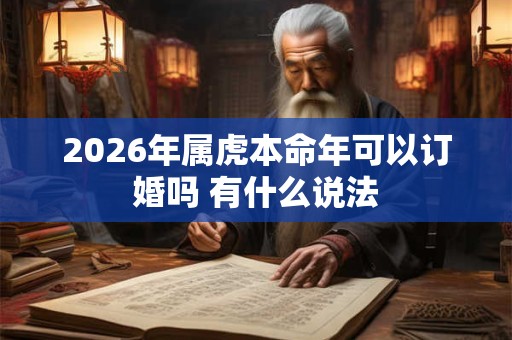 2026年属虎本命年可以订婚吗 有什么说法