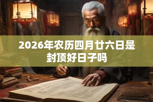 2026年农历四月廿六日是封顶好日子吗