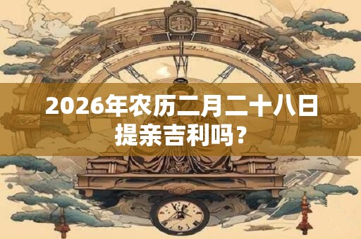 2026年农历二月二十八日提亲吉利吗？