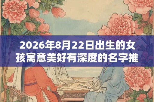2026年8月22日出生的女孩寓意美好有深度的名字推荐 2026年8月22日出生的女孩寓意美好有深度的名字推荐