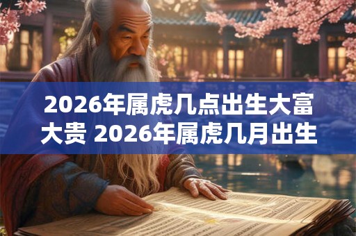 2026年属虎几点出生大富大贵 2026年属虎几月出生最好
