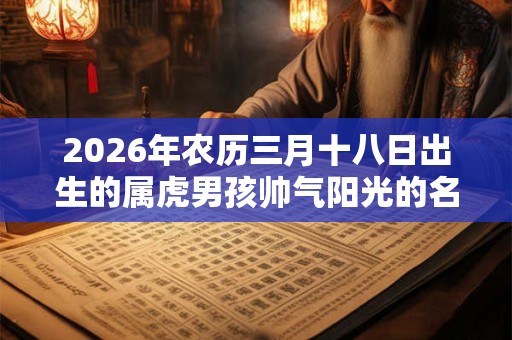 2026年农历三月十八日出生的属虎男孩帅气阳光的名字