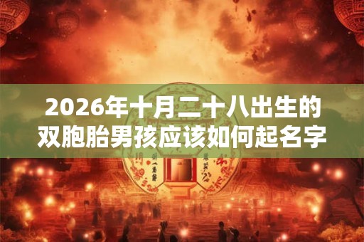 2026年十月二十八出生的双胞胎男孩应该如何起名字,五行属什么? 2026年十月二十八出生的双胞胎男孩应该如何起名字,五行属什么?