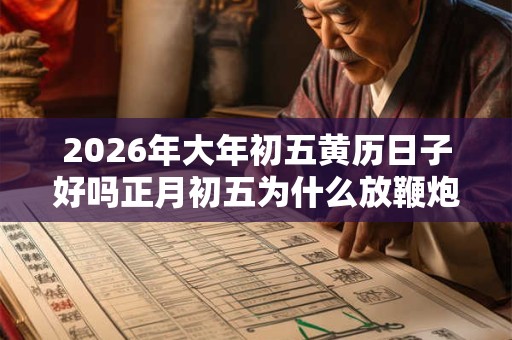 2026年大年初五黄历日子好吗正月初五为什么放鞭炮