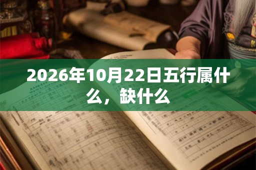 2026年10月22日五行属什么,缺什么 2026年10月22日五行属什么,缺什么