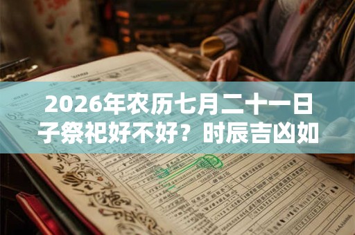 2026年农历七月二十一日子祭祀好不好？时辰吉凶如何？