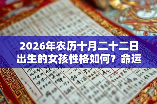 2026年农历十月二十二日出生的女孩性格如何?命运和运势好不好? 2026年农历十月二十二日出生的女孩性格如何?命运和运势好不好?