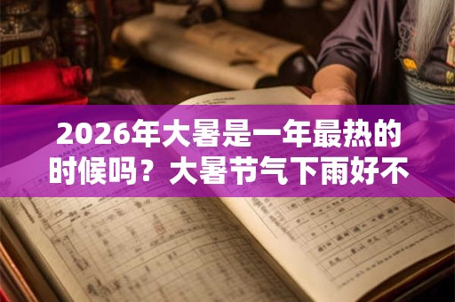 2026年大暑是一年最热的时候吗?大暑节气下雨好不好? 2026年大暑是一年最热的时候吗?大暑节气下雨好不好?