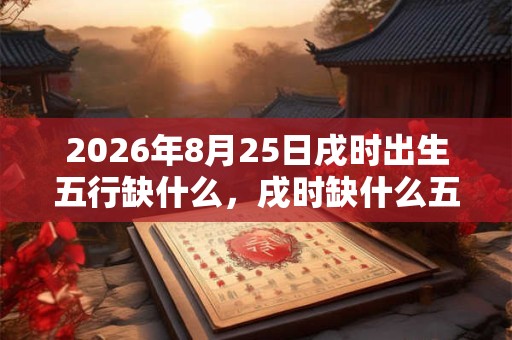 2026年8月25日戌时出生五行缺什么,戌时缺什么五行 2026年8月25日戌时出生五行缺什么,戌时缺什么五行
