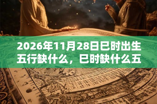 2026年11月28日巳时出生五行缺什么，巳时缺什么五行