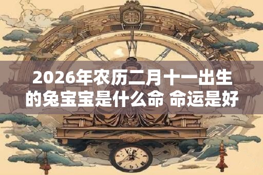 2026年农历二月十一出生的兔宝宝是什么命 命运是好是坏