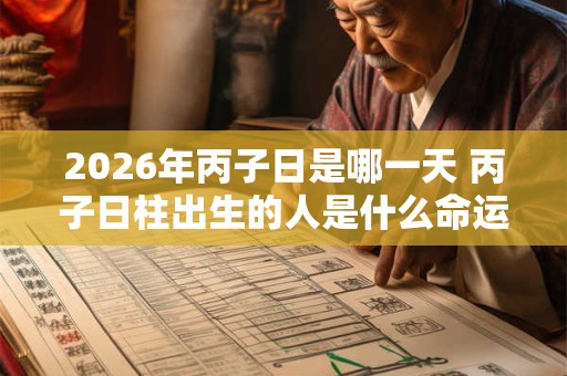 2026年丙子日是哪一天 丙子日柱出生的人是什么命运