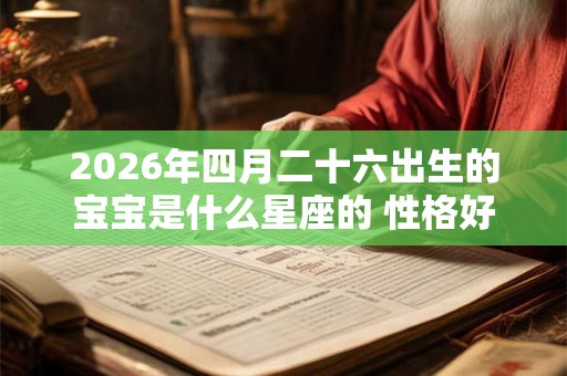 2026年四月二十六出生的宝宝是什么星座的 性格好不好