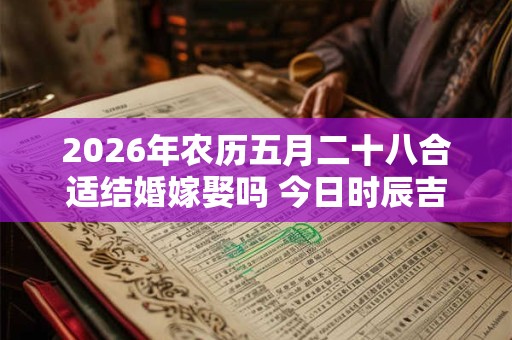 2026年农历五月二十八合适结婚嫁娶吗 今日时辰吉凶