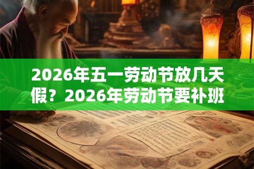 2026年五一劳动节放几天假？2026年劳动节要补班调休吗？