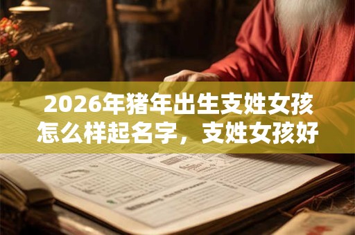 2026年猪年出生支姓女孩怎么样起名字，支姓女孩好名推荐