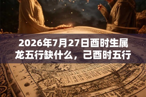 2026年7月27日酉时生属龙五行缺什么,己酉时五行缺什么 2026年7月27日酉时生属龙五行缺什么,己酉时五行缺什么