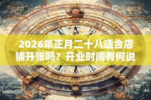 2026年正月二十八适合店铺开张吗？开业时间有何说法？