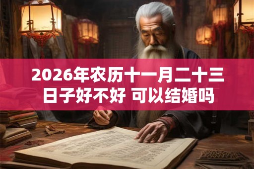 2026年农历十一月二十三日子好不好 可以结婚吗 2026年农历十一月二十三日子好不好 可以结婚吗