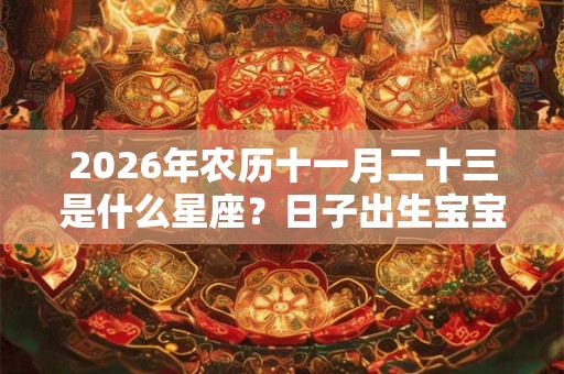 2026年农历十一月二十三是什么星座?日子出生宝宝好吗? 2026年农历十一月二十三是什么星座?日子出生宝宝好吗?