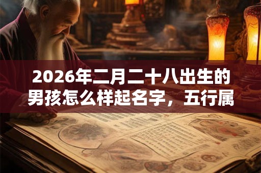 2026年二月二十八出生的男孩怎么样起名字,五行属什么 2026年二月二十八出生的男孩怎么样起名字,五行属什么