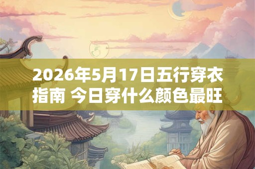 2026年5月17日五行穿衣指南 今日穿什么颜色最旺运