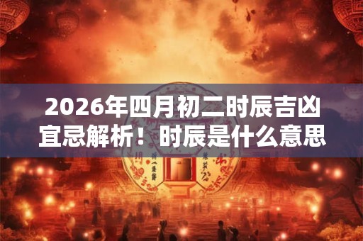 2026年四月初二时辰吉凶宜忌解析！时辰是什么意思？