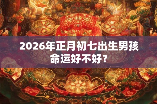2026年正月初七出生男孩命运好不好? 2026年正月初七出生男孩命运好不好?