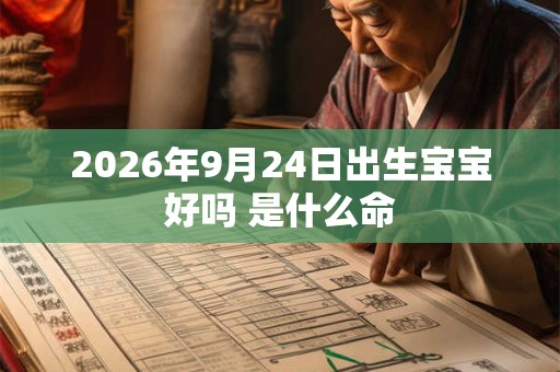 2026年9月24日出生宝宝好吗 是什么命