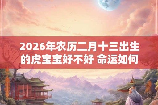2026年农历二月十三出生的虎宝宝好不好 命运如何