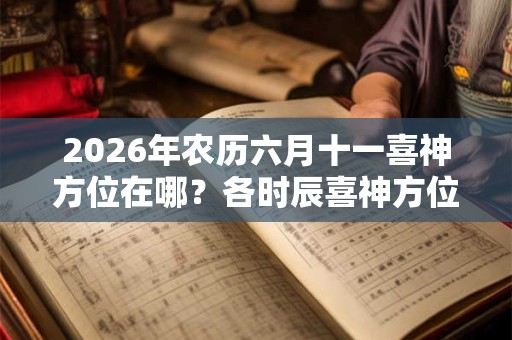 2026年农历六月十一喜神方位在哪？各时辰喜神方位查询