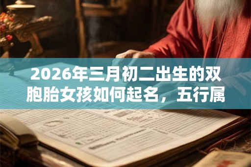2026年三月初二出生的双胞胎女孩如何起名，五行属什么
