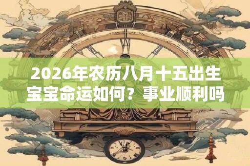 2026年农历八月十五出生宝宝命运如何?事业顺利吗? 2026年农历八月十五出生宝宝命运如何?事业顺利吗?