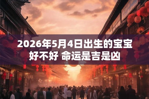 2026年5月4日出生的宝宝好不好 命运是吉是凶 2026年5月4日出生的宝宝好不好 命运是吉是凶