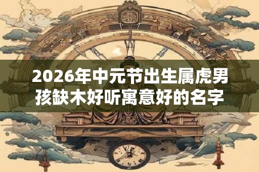 2026年中元节出生属虎男孩缺木好听寓意好的名字