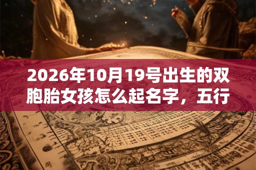 2026年10月19号出生的双胞胎女孩怎么起名字,五行属什么? 2026年10月19号出生的双胞胎女孩怎么起名字,五行属什么?